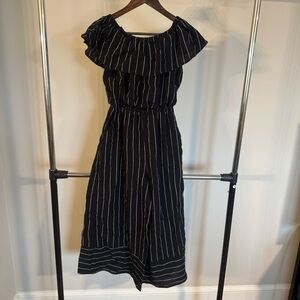 She + Sky Black and White Romper